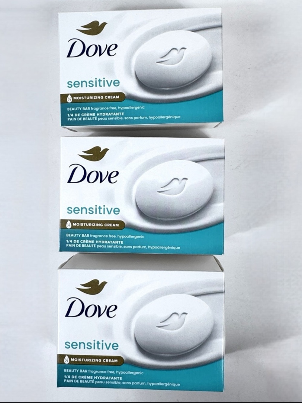 🆕 Dove Sensitive Moisturizing Cream Beauty Bars  (3 Pack)! 💥
